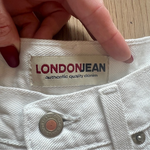 Vintage White 100% Cotton Slim Straight Leg Jeans Sz: 4 (26) - Picture 6 of 12